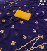 Faux Georgette sarees - JO Collections
