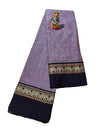 NARAYANPETH Temple border with Stripe pallu and Running blouse