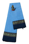 NARAYANPETH Temple border with Stripe pallu and Running blouse