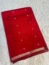 Premium crepe silk Banarasi sareeGold Zari weaving beautiful border❤️ and beautiful small buti body Rich jaquard palluWith zariblouse piece 3-4 days to Ship