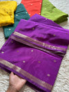 Premium crepe silk Banarasi sareeGold Zari weaving beautiful border❤️ and beautiful small buti body Rich jaquard palluWith zariblouse piece 3-4 days to Ship