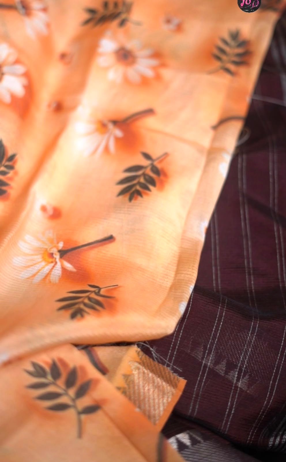 Mangalagiri Handlooms 50 × 50 Nizam pattu sarees with silver jaree border Pallu & blouse Running and paired extra digital printed blouse fabric