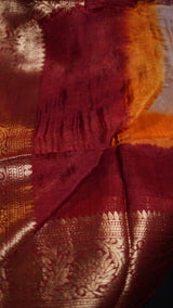---Prebook 25 days to ship------ Kanjivaram Bandhani Saree💖Fabric Cotton silkBlouseRunningAwesome Heavy Saree With Hand BandhejWork - Hand Bandhej