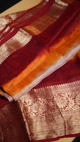 ---Prebook 25 days to ship------ Kanjivaram Bandhani Saree💖Fabric Cotton silkBlouseRunningAwesome Heavy Saree With Hand BandhejWork - Hand Bandhej