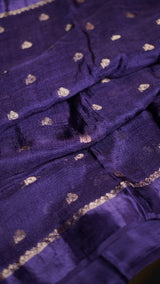 Soft Viscose Khadi silk fabric with satin border both side jacquard birds figure design all over with running blouse Partywear trending saree