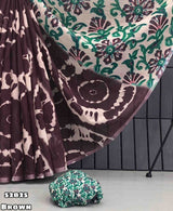 Fabric - Launching new Soft linen sibori digital print with silver zari borderBlouse - printed blouseShipping charges - 90 (all over india)Weight 510 Grams