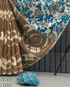 Fabric - Launching new Soft linen sibori digital print with silver zari borderBlouse - printed blouseShipping charges - 90 (all over india)Weight 510 Grams