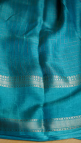 Moss Chiffon checks weaving Sarees