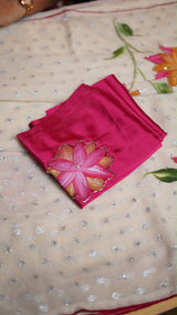 Soft Georgette crush saree