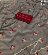 Faux Georgette sarees - JO Collections