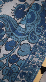 Soft linen digital saree