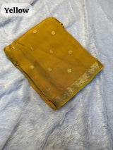 Viscose crepe silk sarees