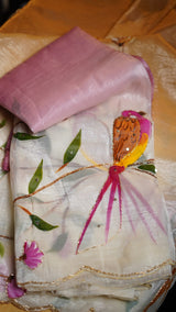 Crush dual shade sarees