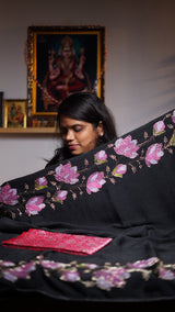 Bamber crush saree