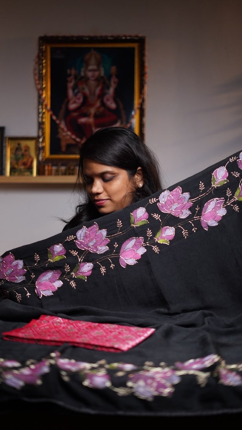 Bamber crush saree - JO Collections