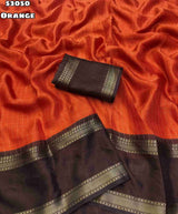 Moss Chiffon checks weaving Sarees
