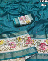 Tanjur Bentex Floral Print sarees