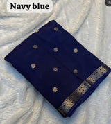 Viscose crepe silk sarees
