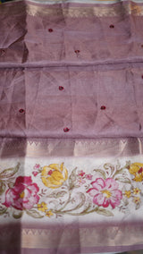 Tanjur Bentex Floral Print sarees