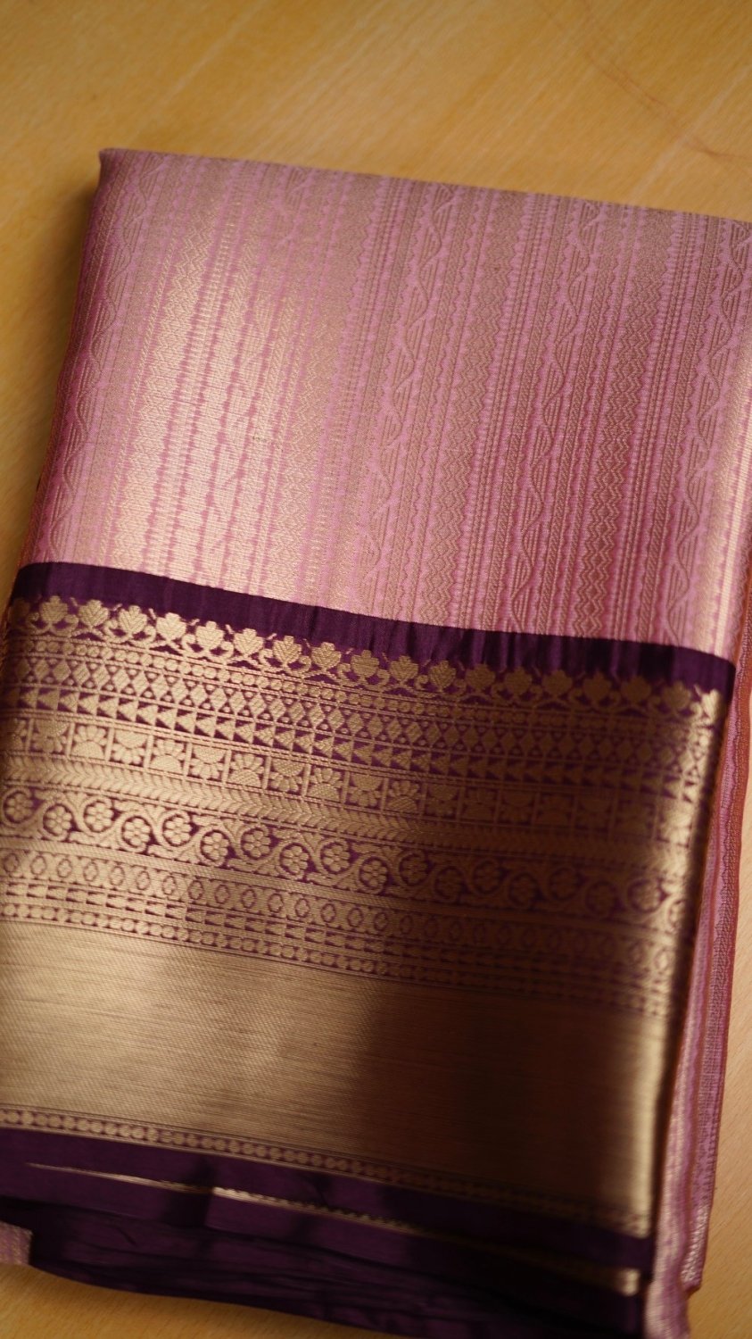 Benarasi Tissue Silk with Weaving Pallu & Blouse