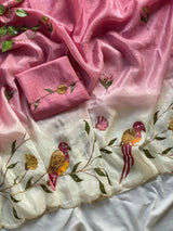 Crush dual shade sarees