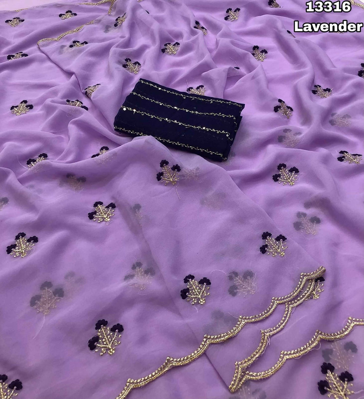 Faux Georgette sarees - JO Collections