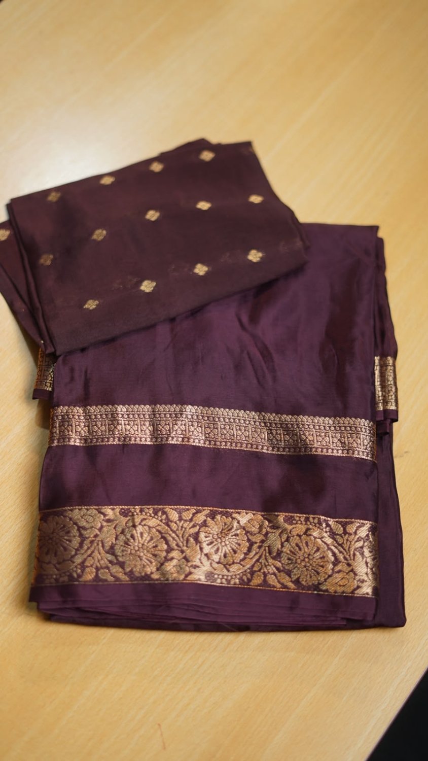 Viscose Mysore Crepe Silk Sarees - JO Collections