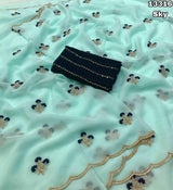 Faux Georgette sarees - JO Collections
