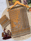 Soft Fox Georgette*WORK :*Beautiful katdana and real mirror work *BLOUSE*- Fox georgette with real mirror and hand work