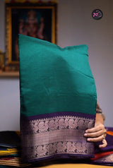 Fancy silk saree with contrast pallu and blouse