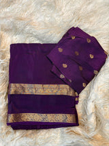 ----Prebooking 25 days to ship ---Viscose mysore crepe silk saree with bentex concept gap border and lining zari palluPaired with matching butti weave viscose blouseSaree in trending colors