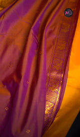 Elegant yellow semi soft silk saree inspired from pure silk sarees.. Contrast pallu & blouse