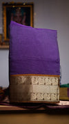 Fancy silk saree with contrast pallu and blouse