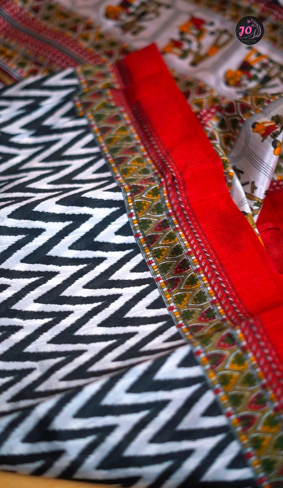 Matka tusser sarees warli prints