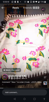 Fancy silk saree with contrast pallu and blouse