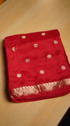 -----8 days to ship ---*VISCOSE CREPE SILK*Viscose crepe silk saree with zari border and flower motifs all overWith lining zari pallu Teamed with running viscose blouse as shown