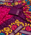 Fabric - Soft Dola Silk Bandhni Printed Saree With Jacquard Weaving Border Blouse - Printed Blouse