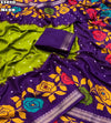 Fabric - Soft Dola Silk Bandhni Printed Saree With Jacquard Weaving Border Blouse - Printed Blouse