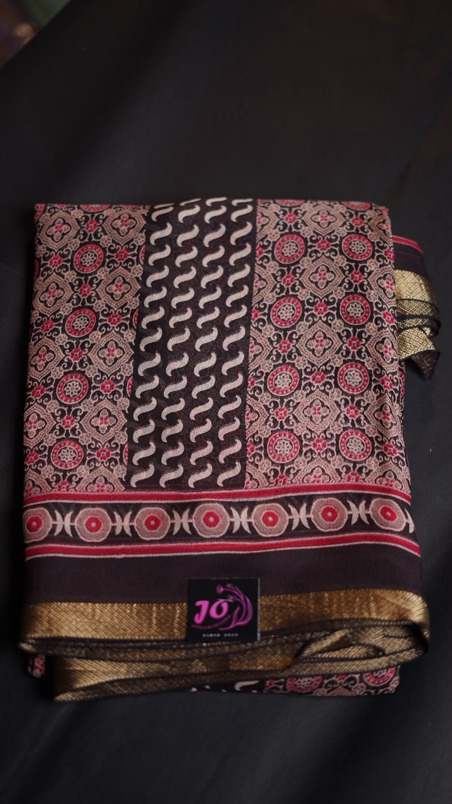 Mishi georgette with running pallu and blouse