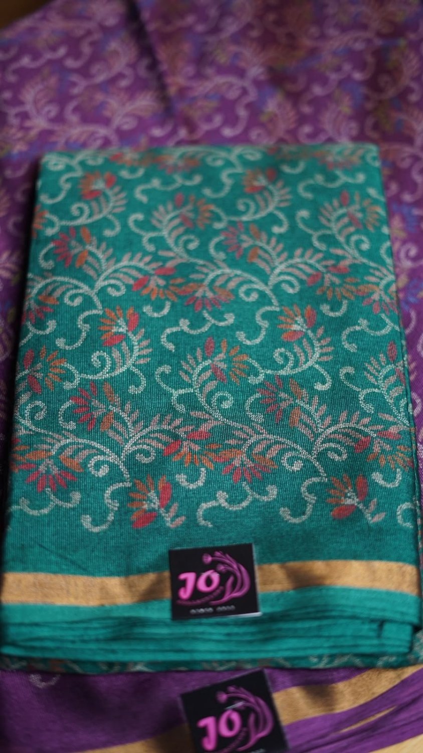 ZULA FANCY silk saree with running pallu and blouse