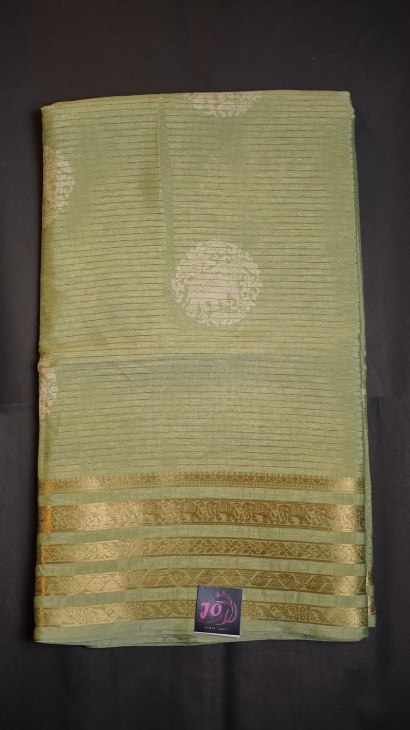 Mysore Crape , running pallu & Blouse