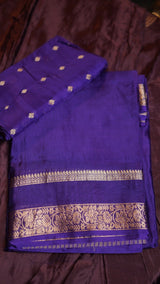 -----prebooking 15 days to ship ---*Royale crepe*Pure viscose mysore crepe silk saree with bentex concept gap border and lining zari palluPaired with matching butti weave viscose blouse