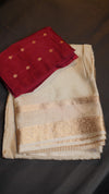 *Royale crepe*Pure viscose mysore crepe silk saree with bentex concept gap border and lining zari palluPaired with matching butti weave viscose blouse