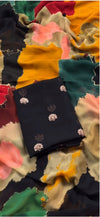 Fabric -chiffon multi printed saree Blouse - embroidery & sequence work blouse
