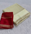 Pure Viscose Georgette saree with lurex thread chex weaving all over Saree With satin borderComes with viscose georgette Blouse