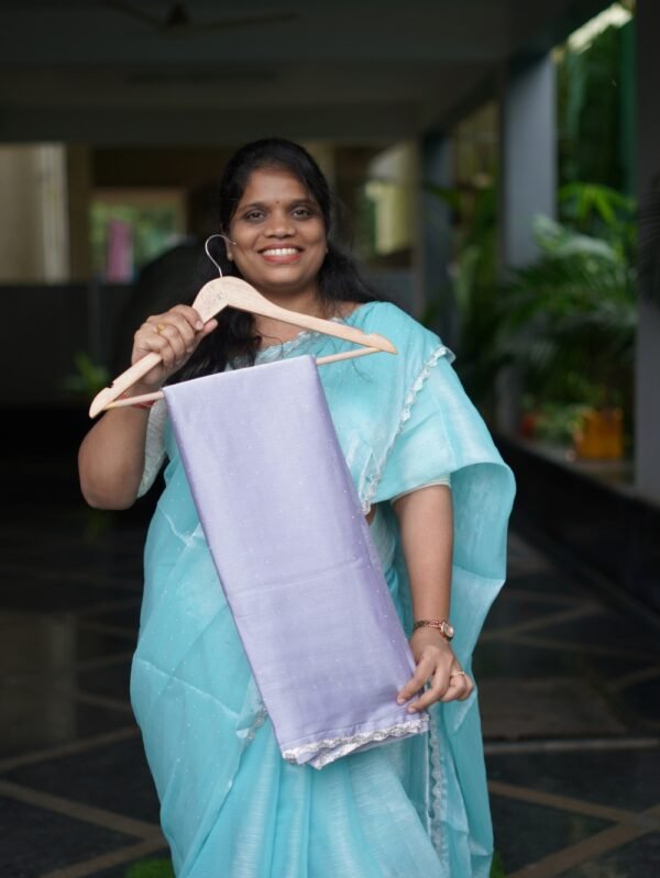 Lavender jimmy choo saree