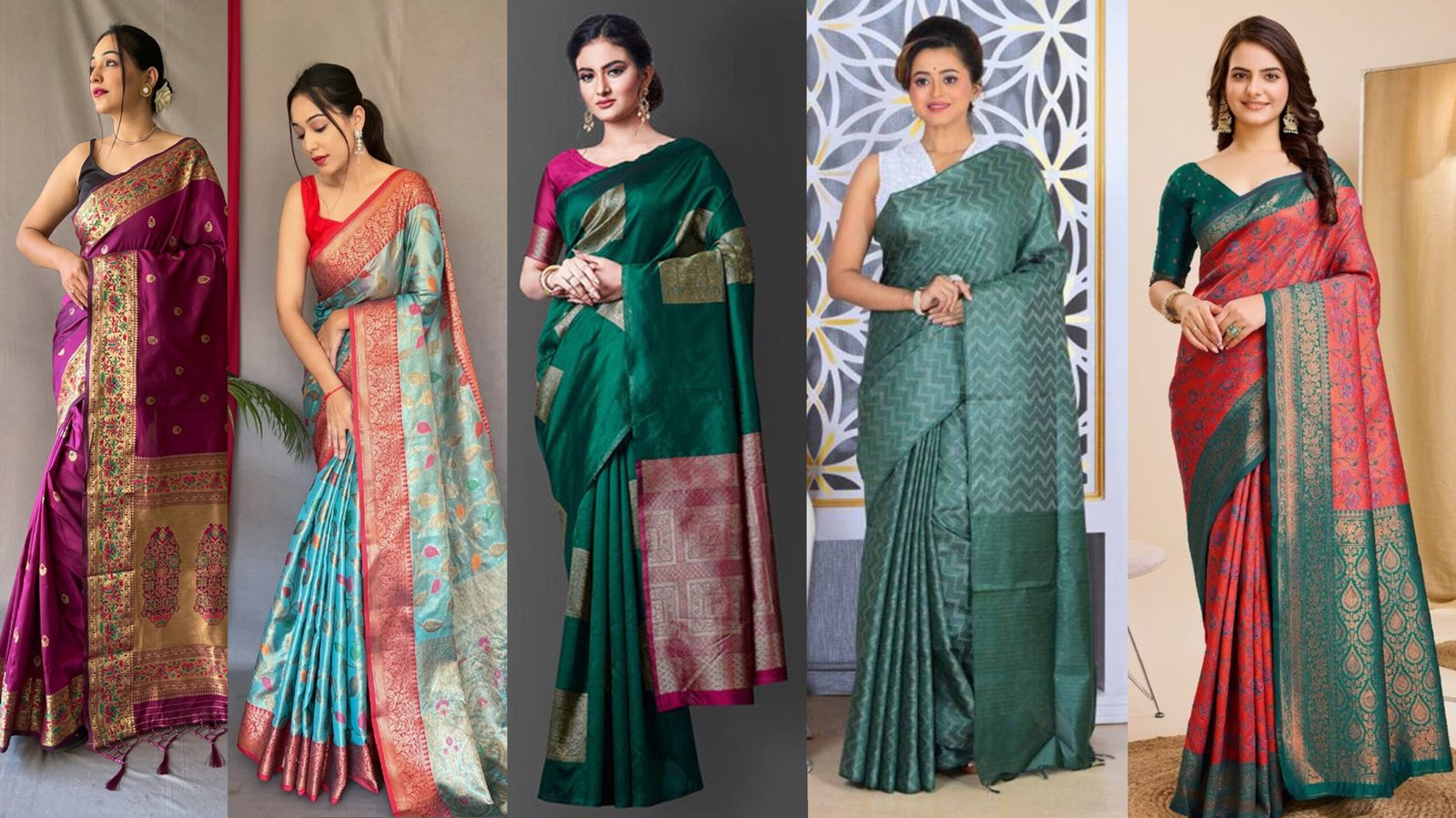 Five Elegant Silk Sarees Every Woman Must Have 