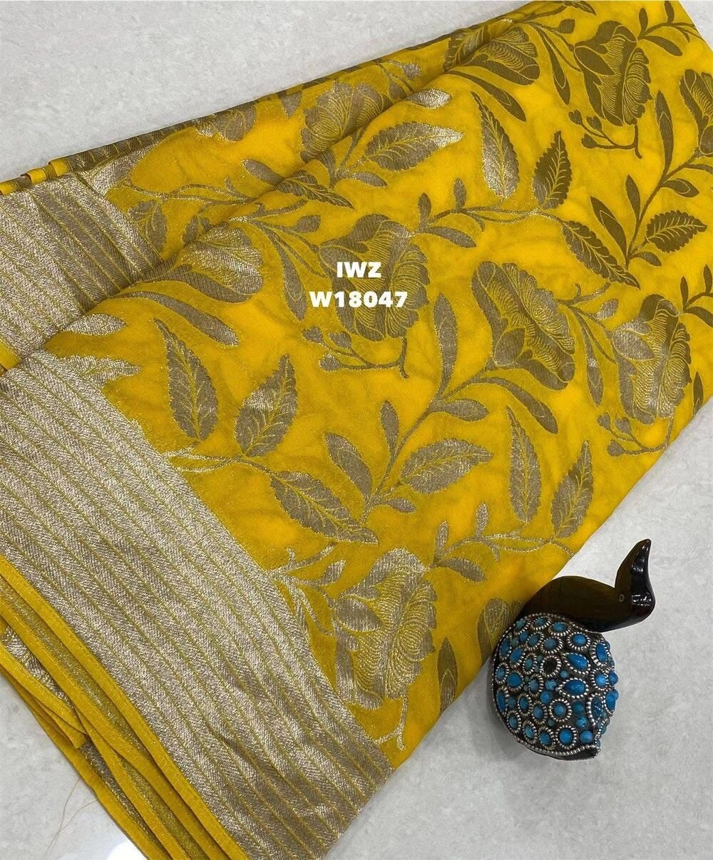 raw silk saree woth beutiful silvier weaving all Over saree with viscose thresd weaved patta Rich weaved pallu Teamed with running blouse