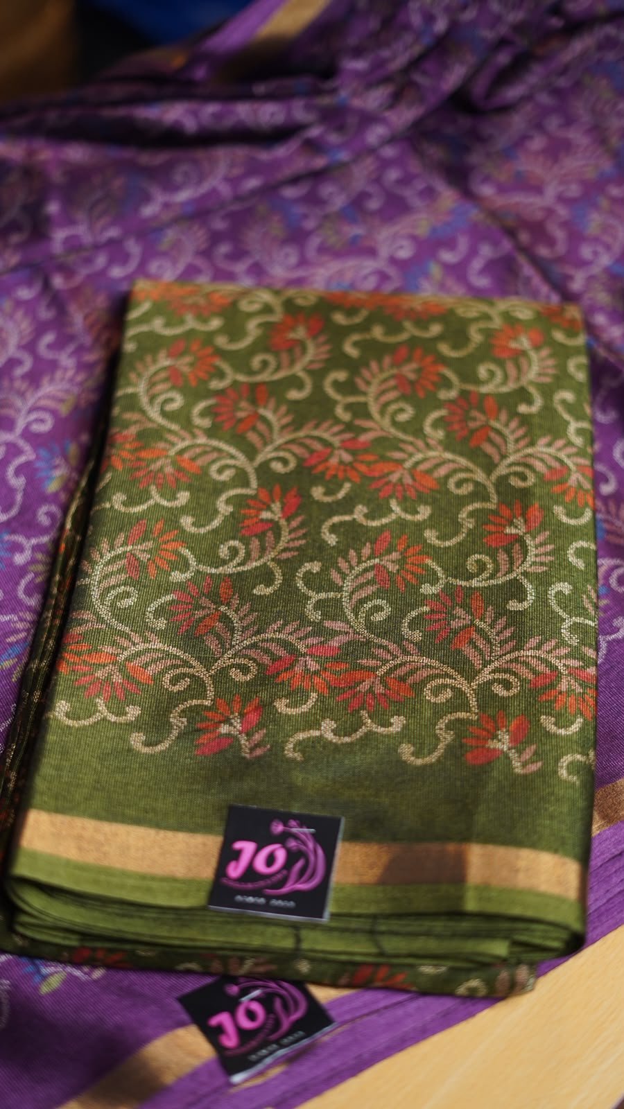 ZULA FANCY silk saree with running pallu and blouse